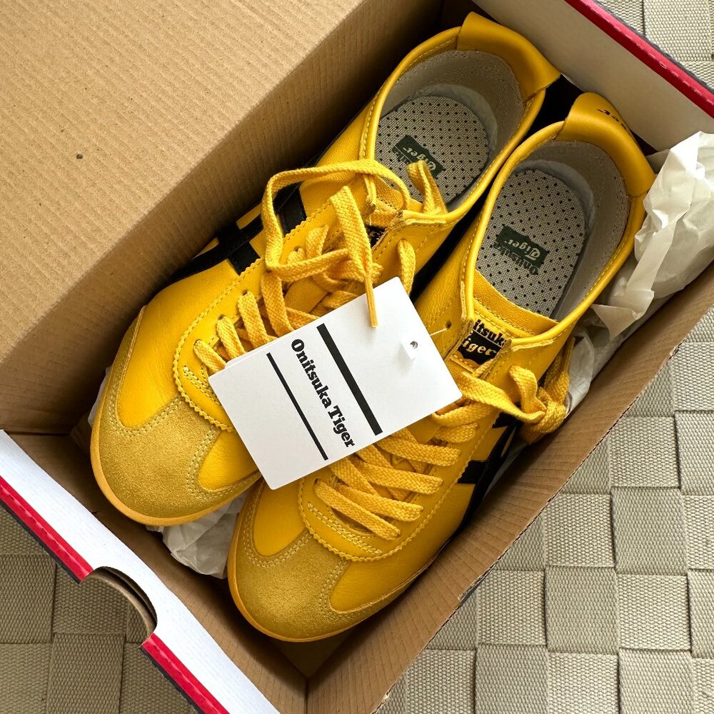 NWT Onitsuka Tiger Adult Mexico 66 'Kill Bill" Sneaker( Yellow/Black)